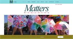 Desktop Screenshot of mattersmagazine.com
